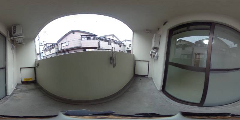 パノラマ画像バルコニー