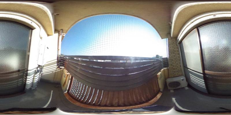 パノラマ画像バルコニー