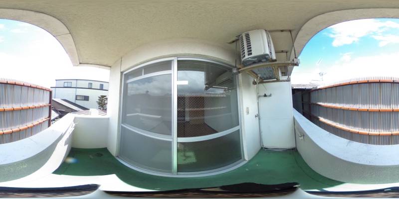 パノラマ画像バルコニー