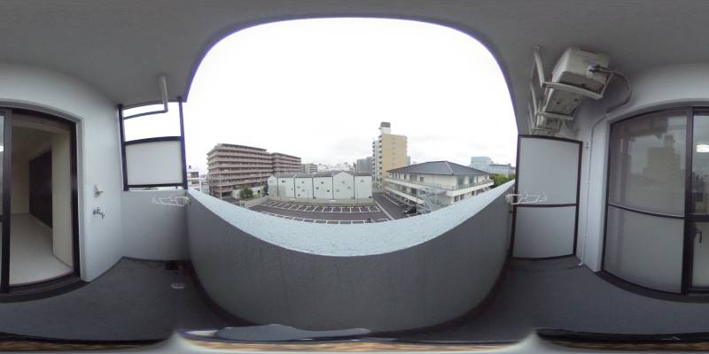 パノラマ画像バルコニー
