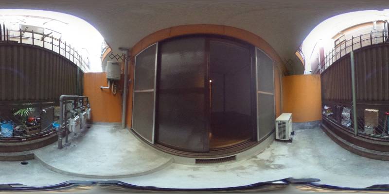 パノラマ画像バルコニー