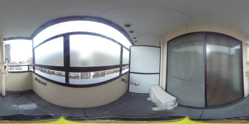 パノラマ画像バルコニー