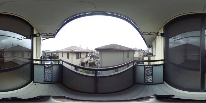 パノラマ画像バルコニー