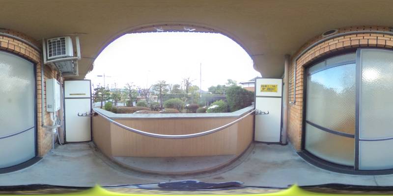 パノラマ画像バルコニー