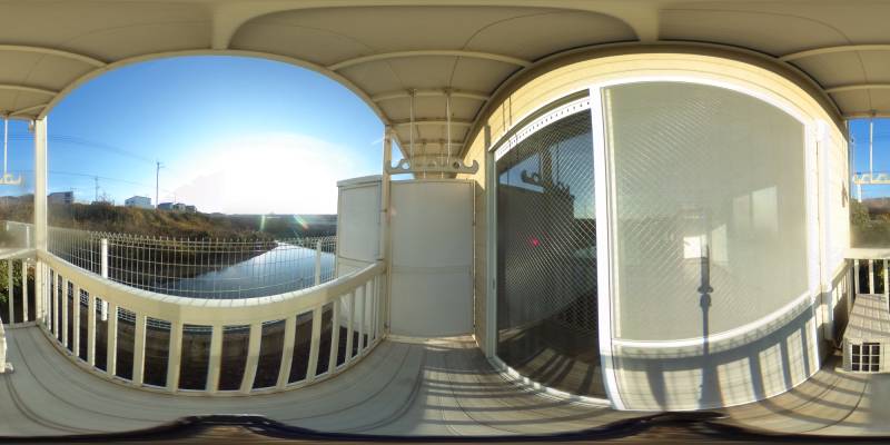 パノラマ画像バルコニー