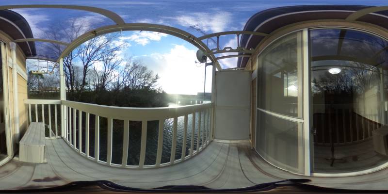 パノラマ画像バルコニー