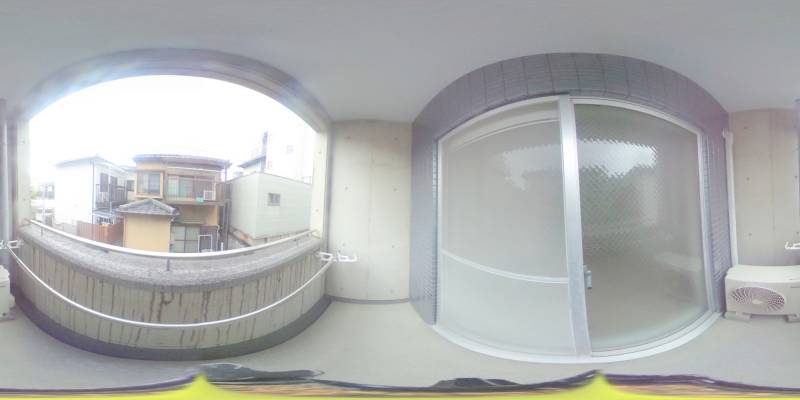 パノラマ画像バルコニー