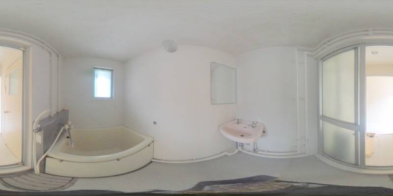 パノラマ画像バスルーム