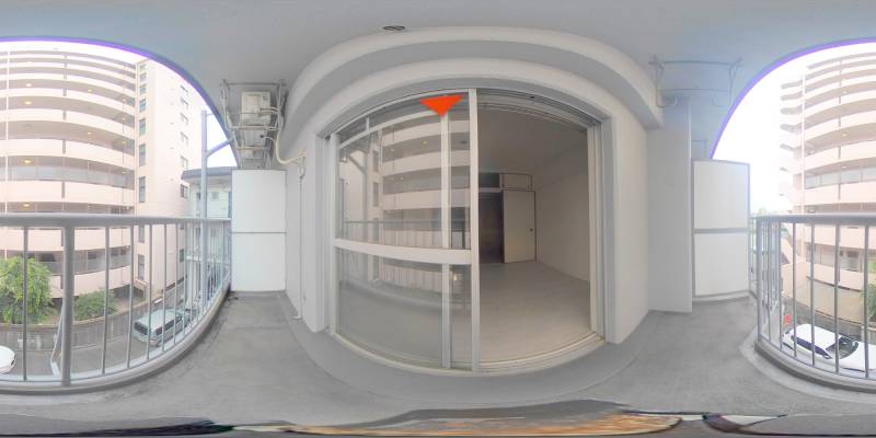 パノラマ画像バルコニー