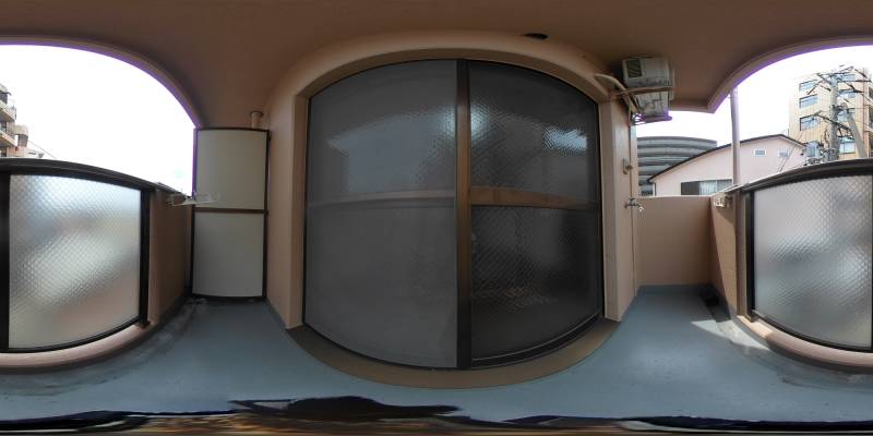 パノラマ画像バルコニー