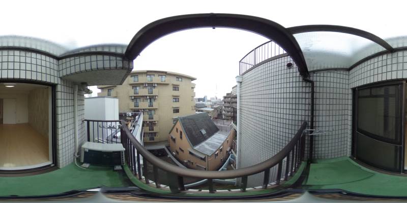 パノラマ画像バルコニー