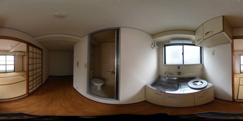 パノラマ画像キッチン