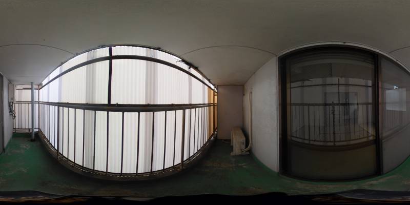 パノラマ画像バルコニー