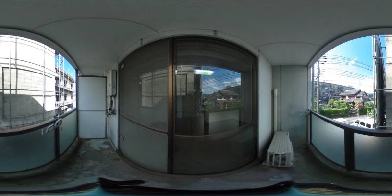 パノラマ画像バルコニー