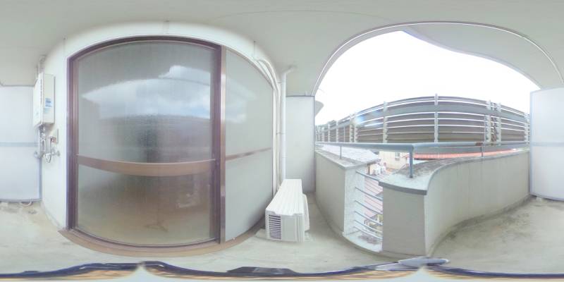 パノラマ画像バルコニー