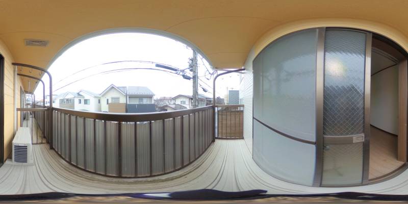 パノラマ画像バルコニー