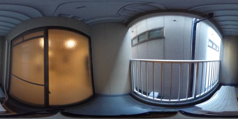 パノラマ画像バルコニー