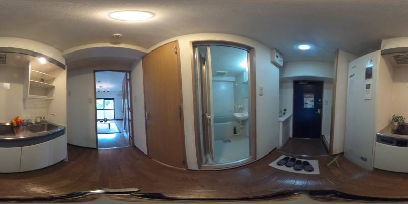 パノラマ画像キッチン