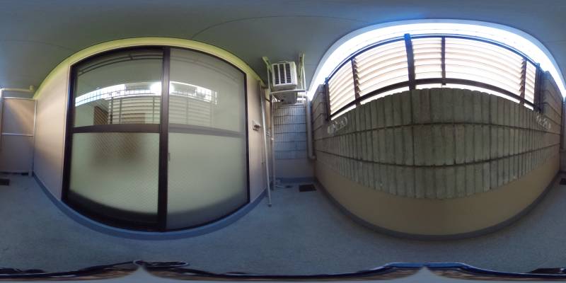 パノラマ画像バルコニー