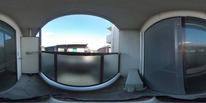 パノラマ画像バルコニー