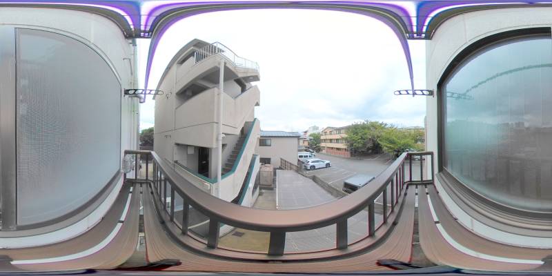 パノラマ画像バルコニー