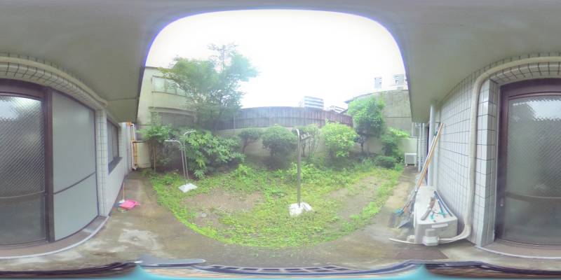 パノラマ画像庭