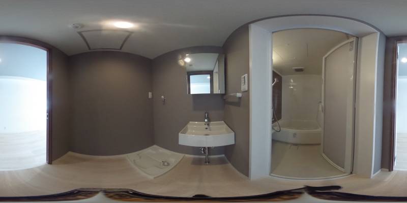 パノラマ画像洗面所