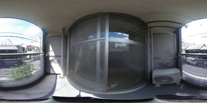 パノラマ画像バルコニー