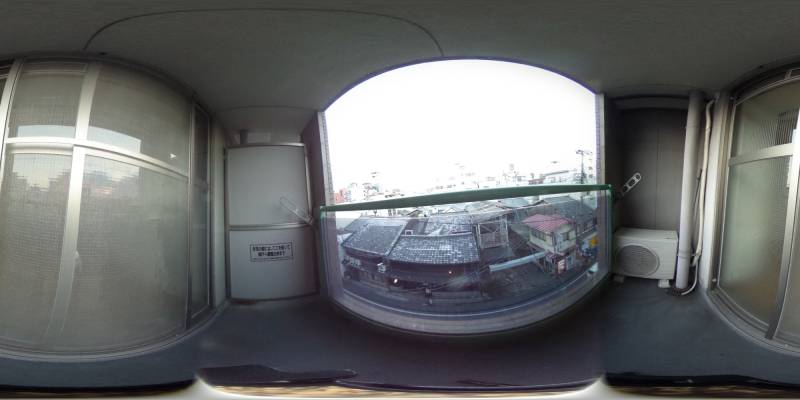 パノラマ画像バルコニー