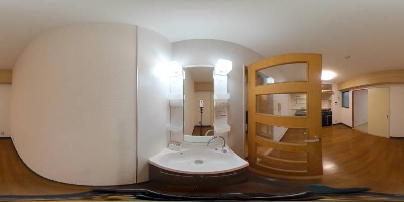 パノラマ画像洗面所