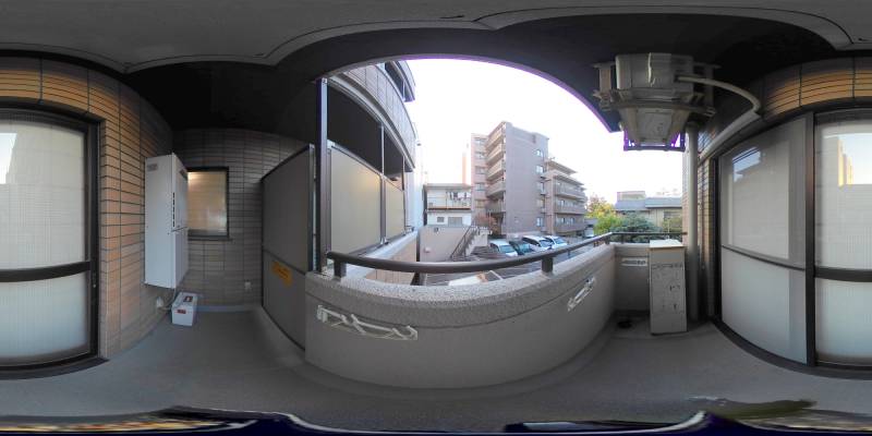 パノラマ画像バルコニー