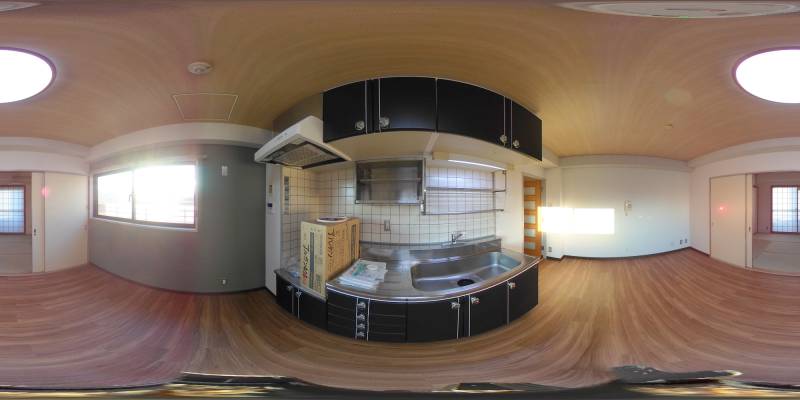 パノラマ画像キッチン