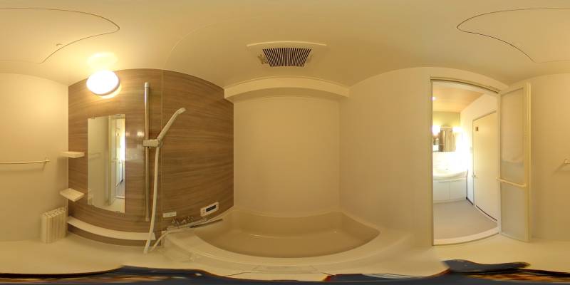 パノラマ画像バスルーム