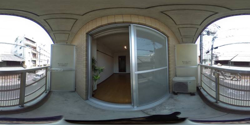 パノラマ画像バルコニー