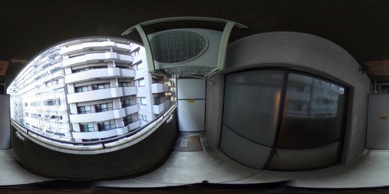 パノラマ画像バルコニー