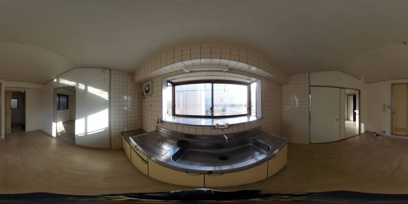 パノラマ画像キッチン