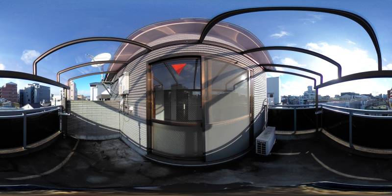 パノラマ画像バルコニー