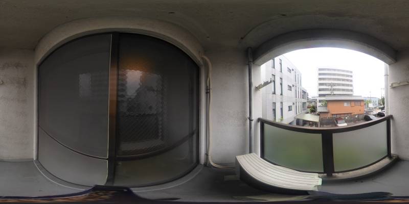 パノラマ画像バルコニー