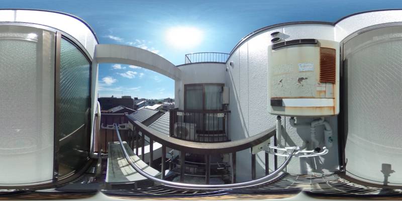 パノラマ画像バルコニー