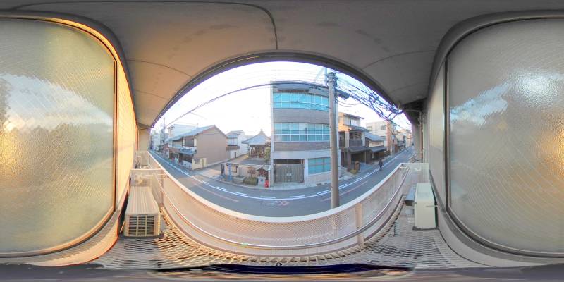 パノラマ画像バルコニー