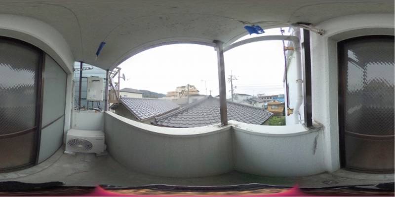 パノラマ画像バルコニー