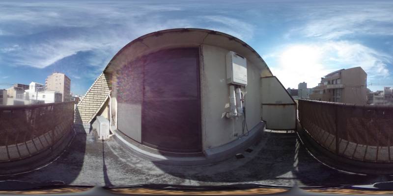 パノラマ画像バルコニー