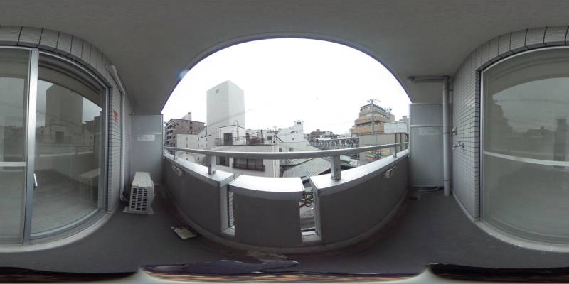 パノラマ画像バルコニー
