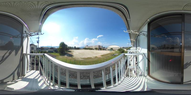 パノラマ画像バルコニー