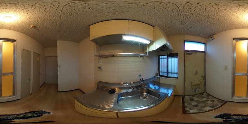 パノラマ画像キッチン