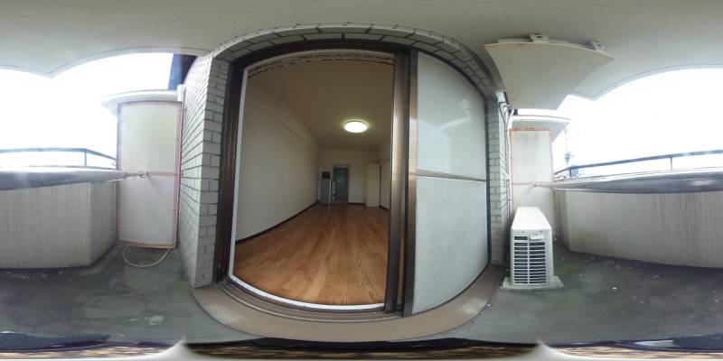 パノラマ画像バルコニー