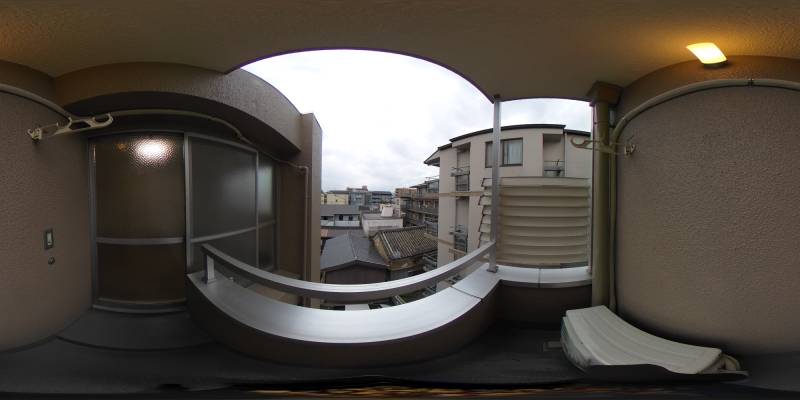 パノラマ画像バルコニー