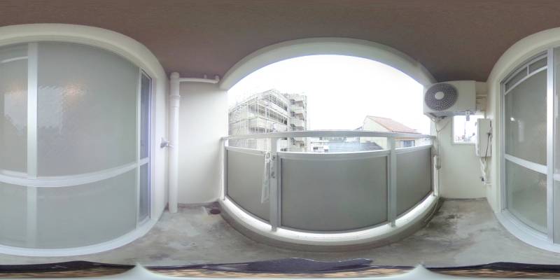 パノラマ画像バルコニー