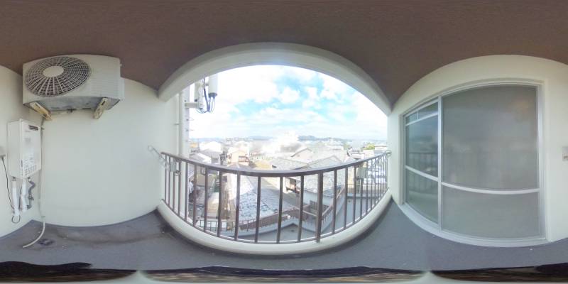 パノラマ画像バルコニー