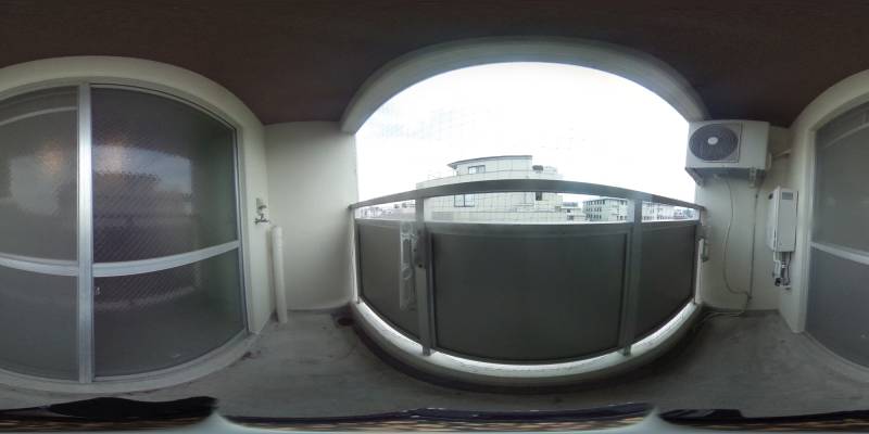 パノラマ画像バルコニー